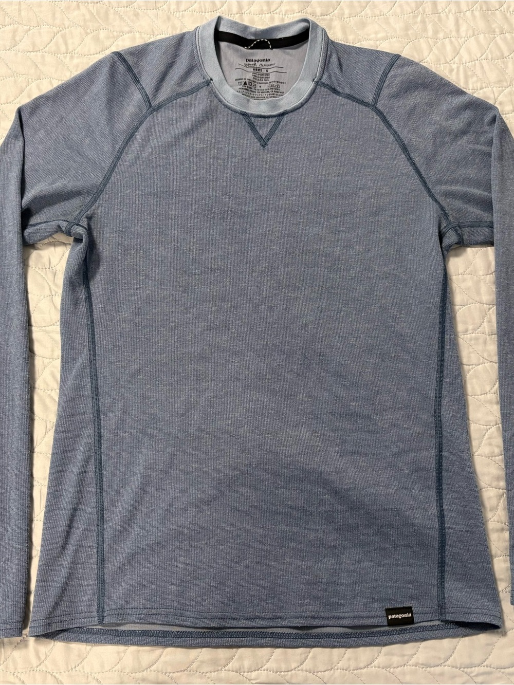 Patagonia Men’s Capilene 2 Lightweight Long Sleeve Base Layer Blue size small